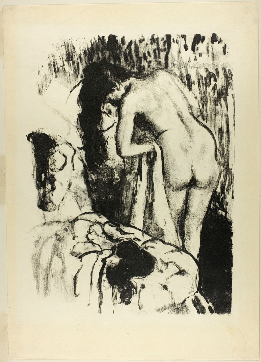 Donna nuda in piedi che si asciuga da Edgar Degas