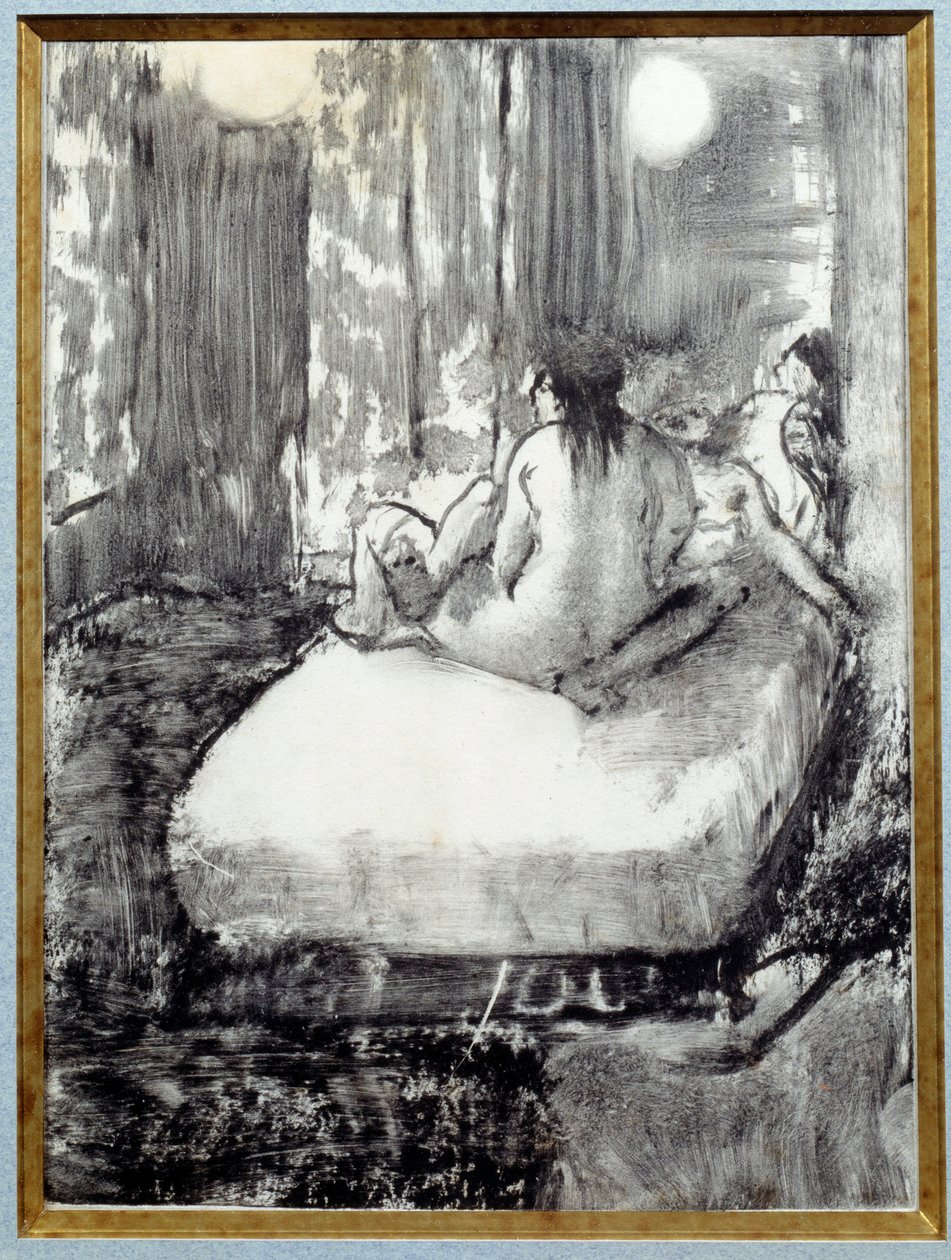Sul letto da Edgar Degas