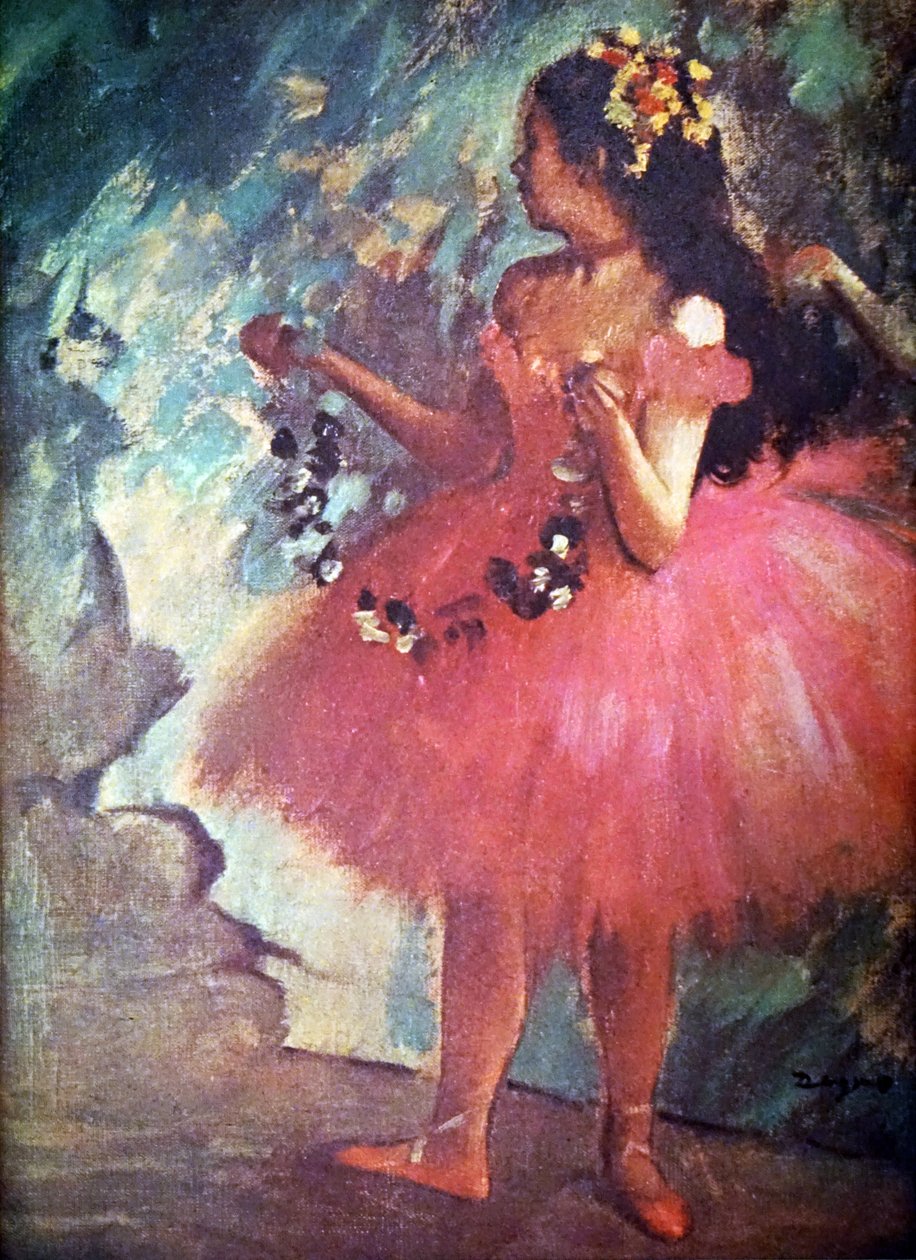 Ballerina in un vestito rosa di Edgar Degas da Edgar Degas
