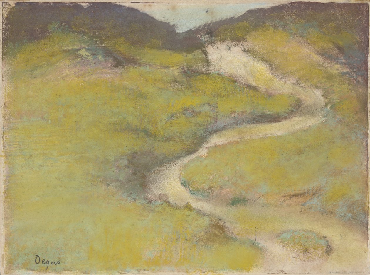 Sentiero in un campo da Edgar Degas