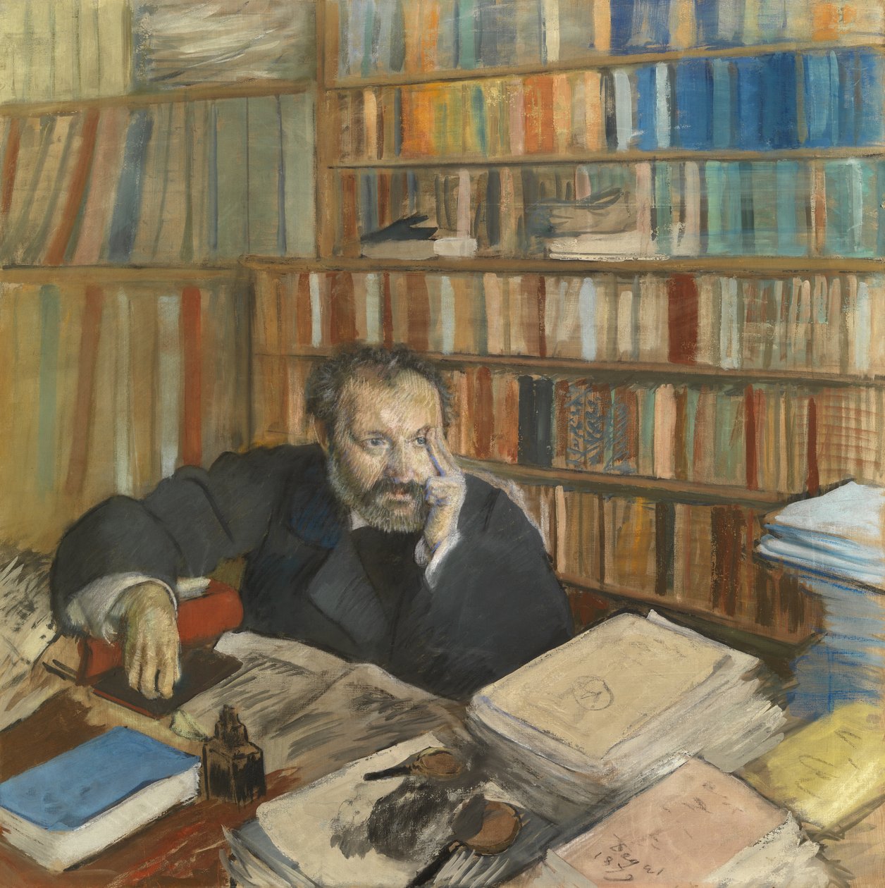 Ritratto di Edmond Duranty da Edgar Degas