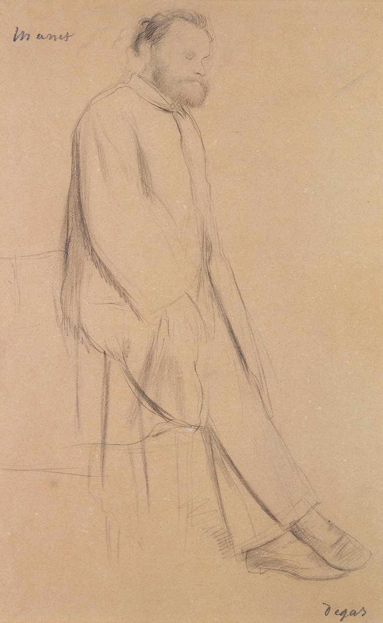 Ritratto di Edouard Manet (1832-83) da Edgar Degas