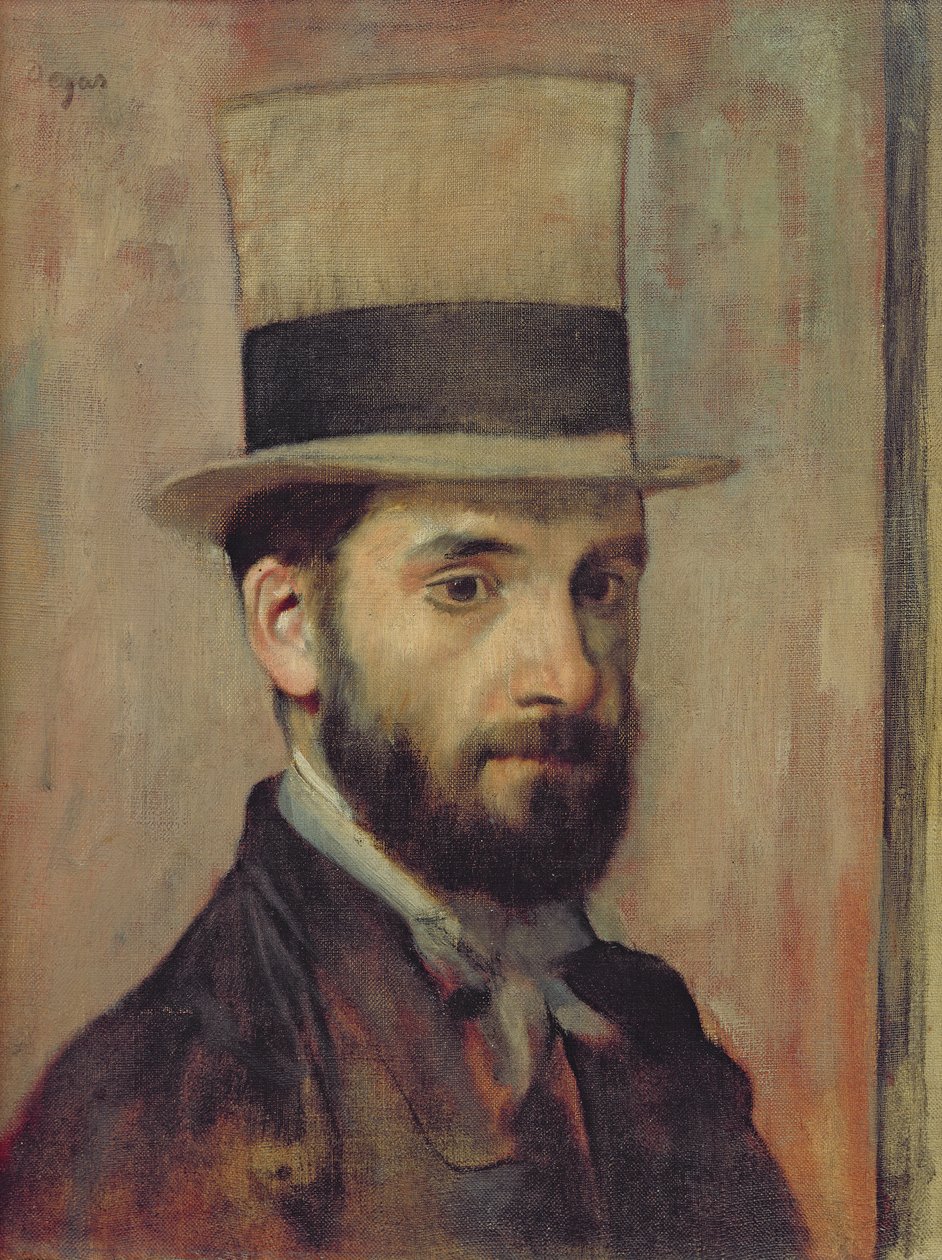 Ritratto di Leon Bonnat (1833-1922) c.1863 da Edgar Degas