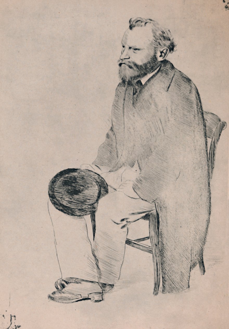 Ritratto di Manet seduto, c. 1865, 1946 da Edgar Degas