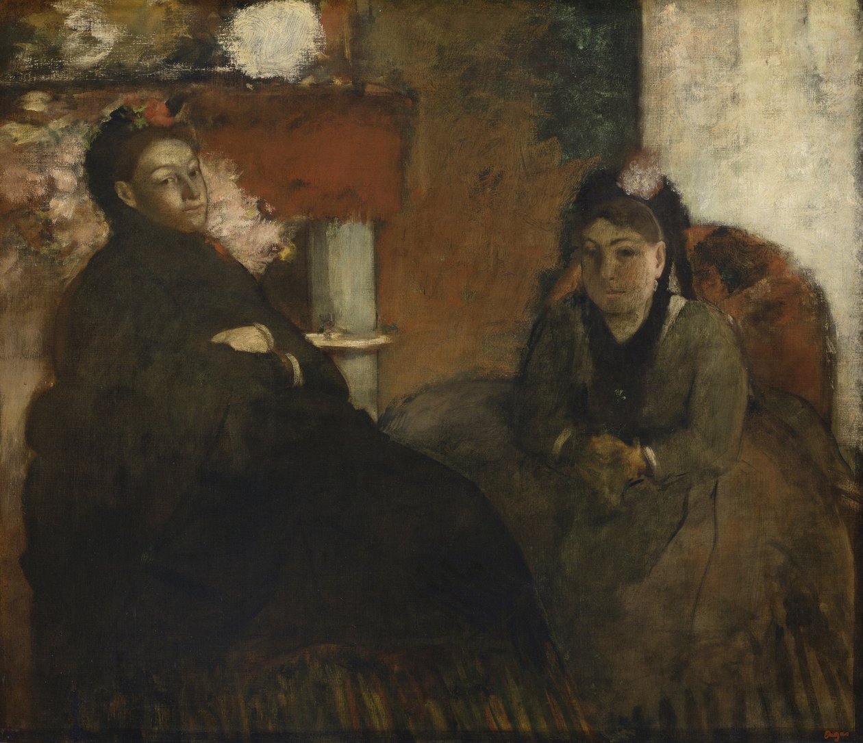 Ritratto di Mme. Lisle e Mme. Loubens, 1866-70 da Edgar Degas