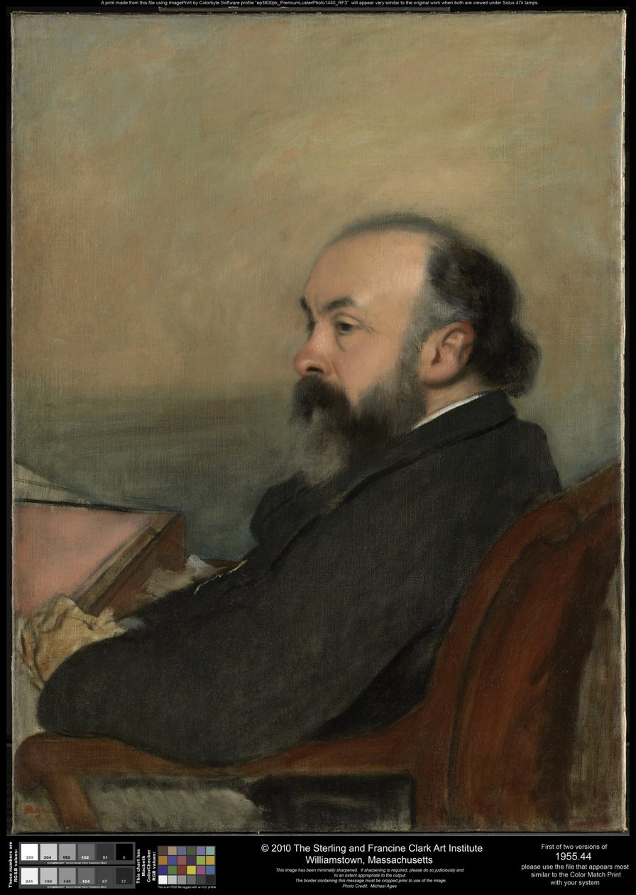 Ritratto di uomo da Edgar Degas