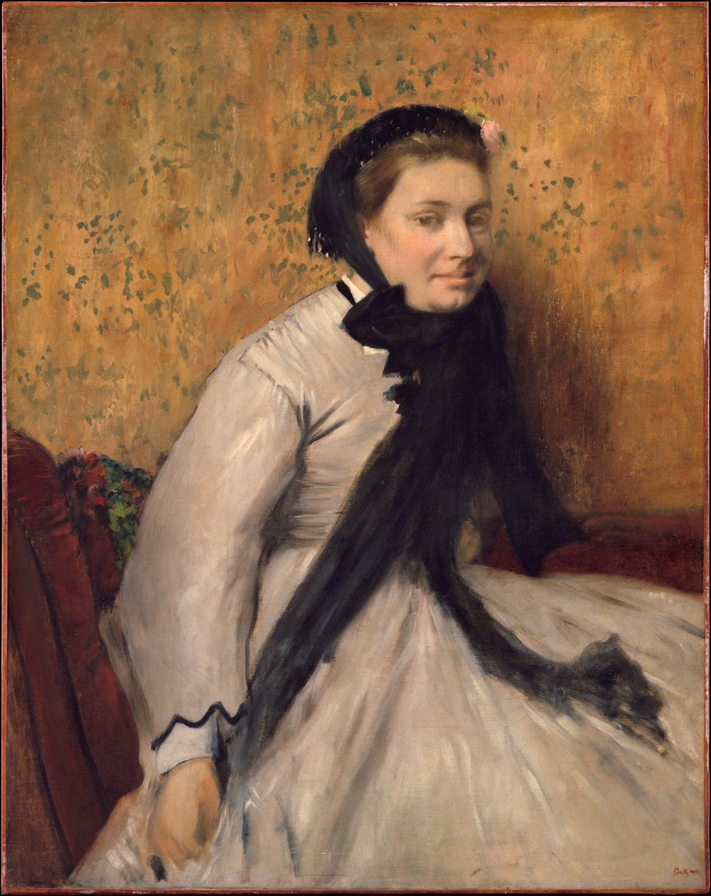 Ritratto di donna in grigio da Edgar Degas