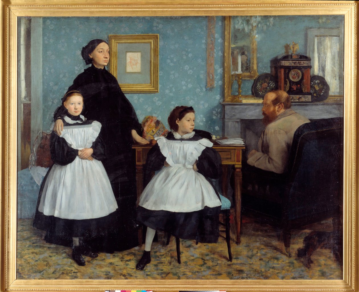 Ritratto della famiglia Bellelli Il pittore trascorse alcuni mesi in Toscana con i suoi zii, i Bellelli - Dipinto di Edgar Degas (1834-1917) da Edgar Degas