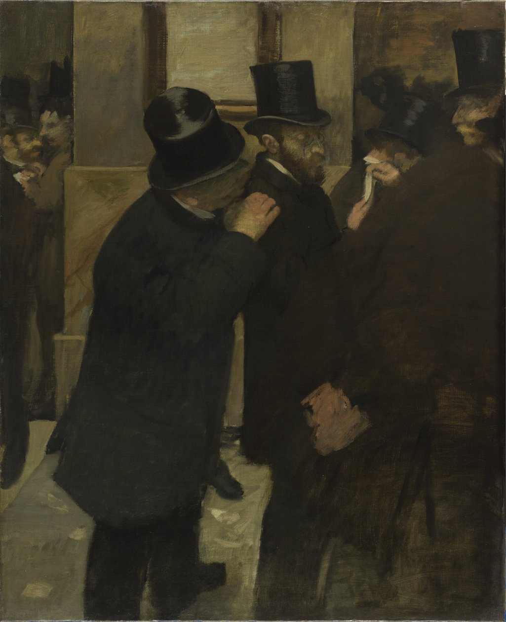 Ritratti alla Borsa da Edgar Degas