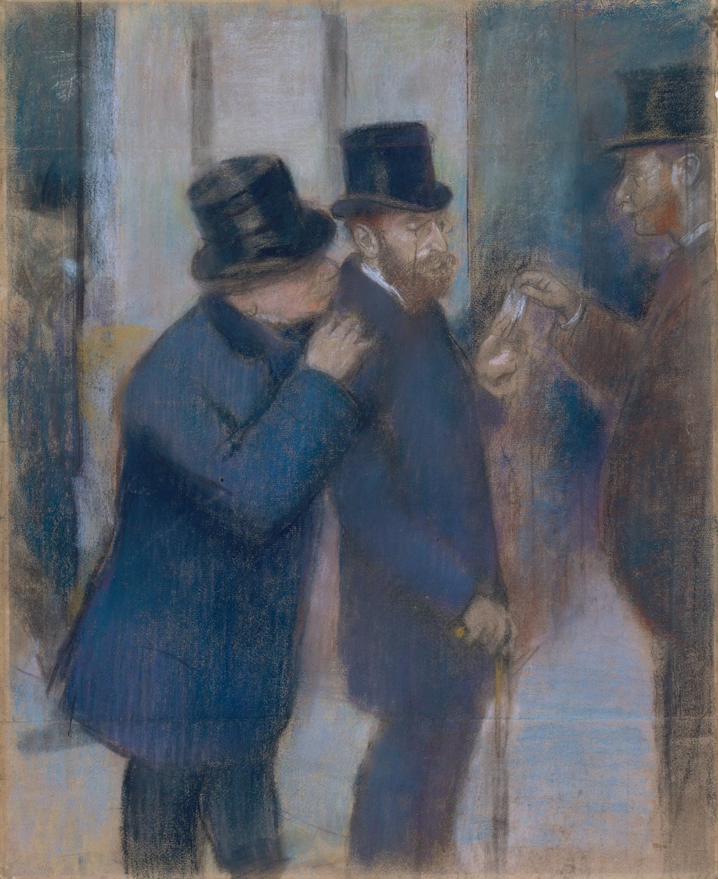 Ritratti alla Borsa, c.1878-79 da Edgar Degas