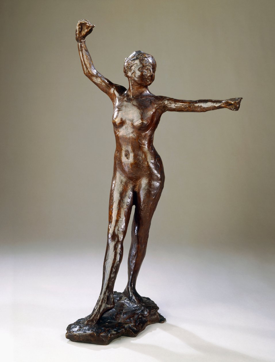 Preparazione per la danza, il piede destro in avanti da Edgar Degas