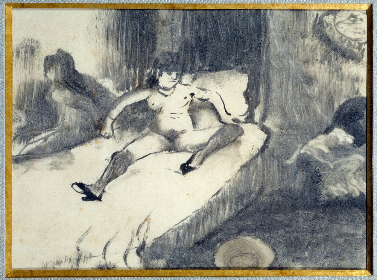 Riposo sul letto da Edgar Degas