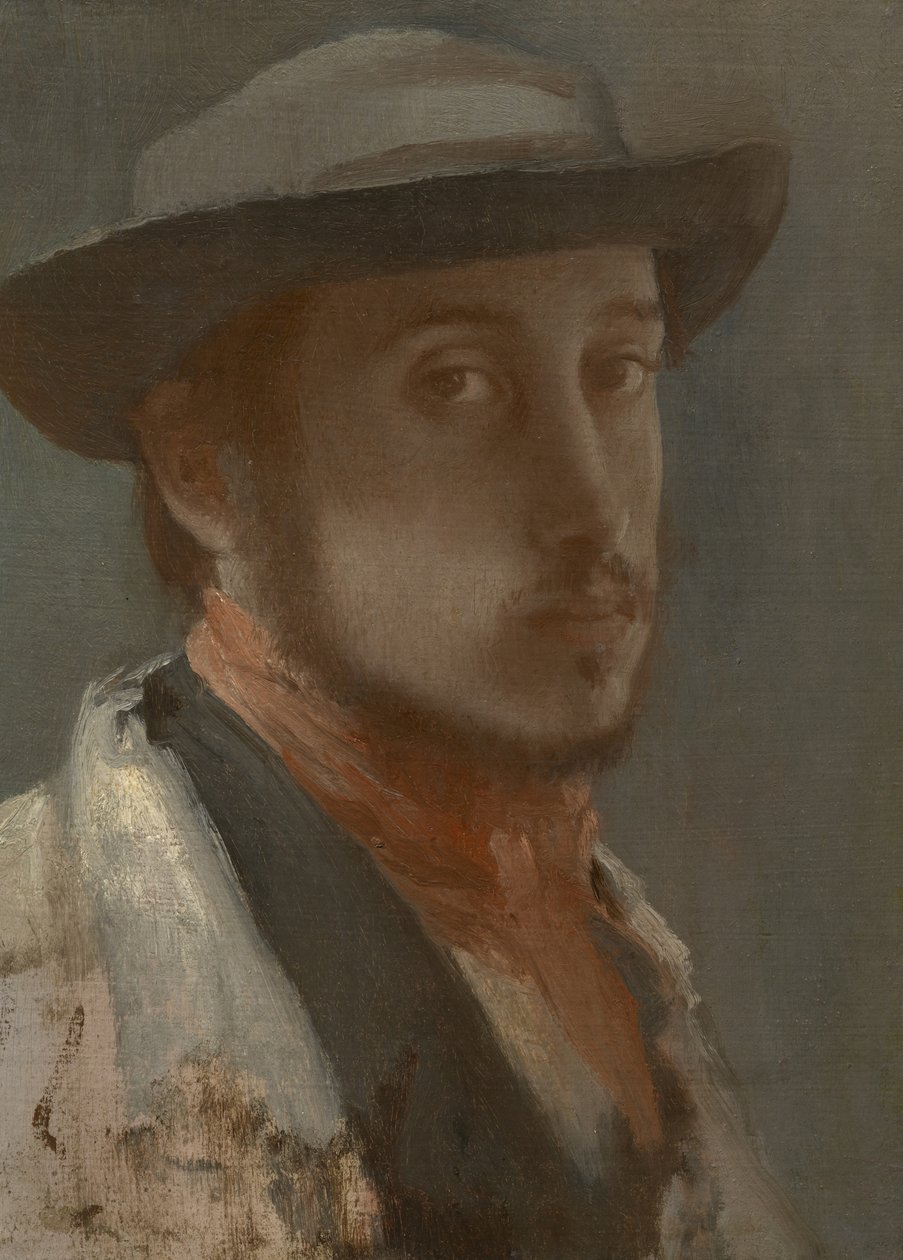 Autoritratto, c.1857-58 da Edgar Degas