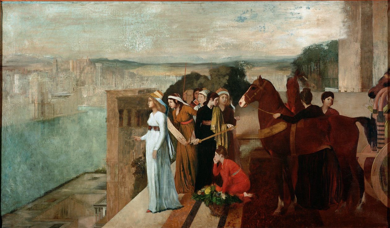 Semiramide costruisce Babilonia da Edgar Degas