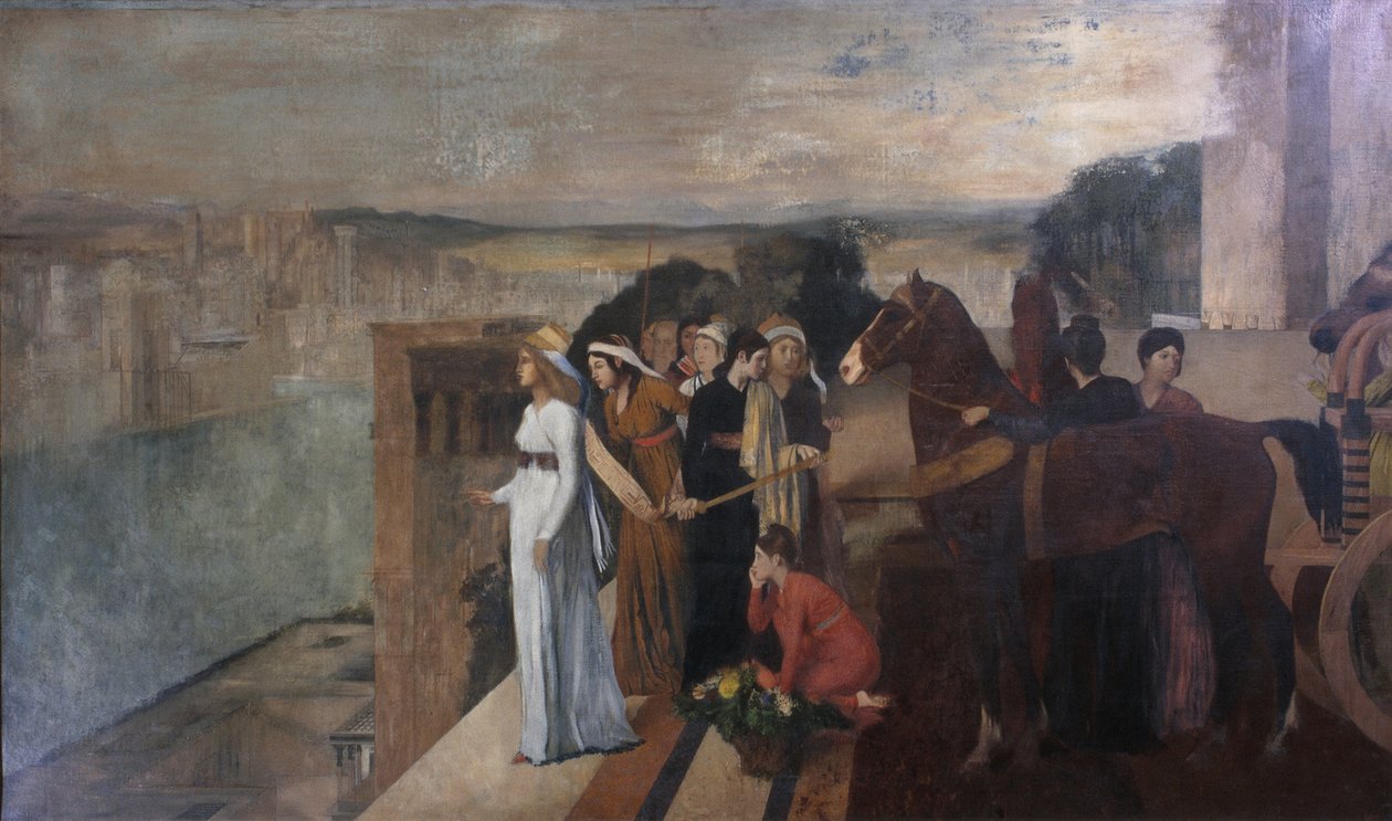 Semiramide costruisce Babilonia, 1861 da Edgar Degas