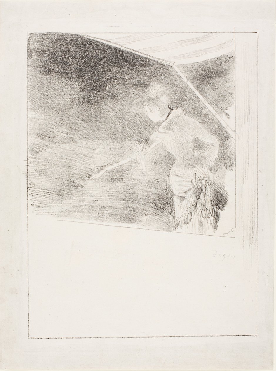 Cantante in un caffè-concerto da Edgar Degas
