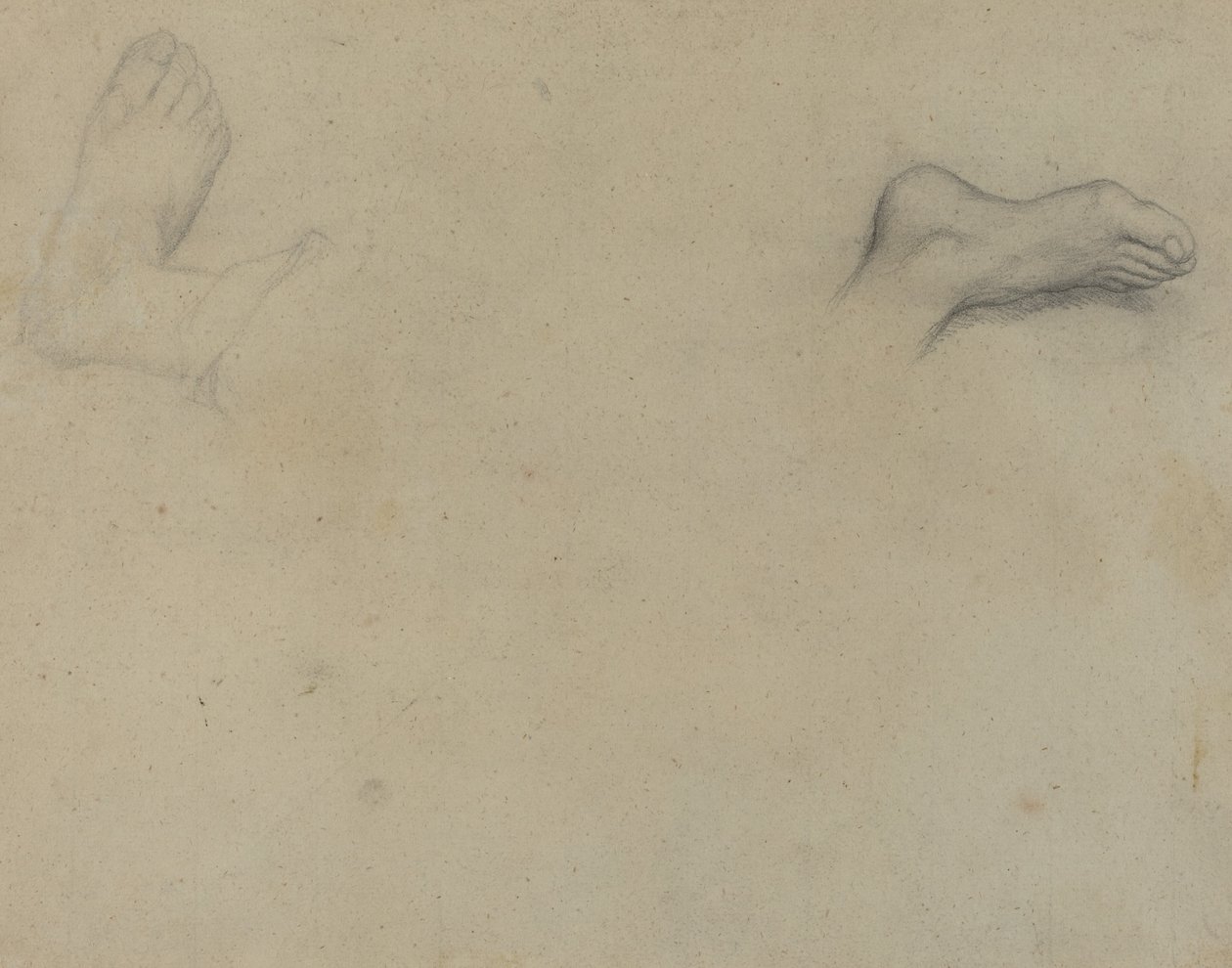 Studi di piedi (verso) da Edgar Degas