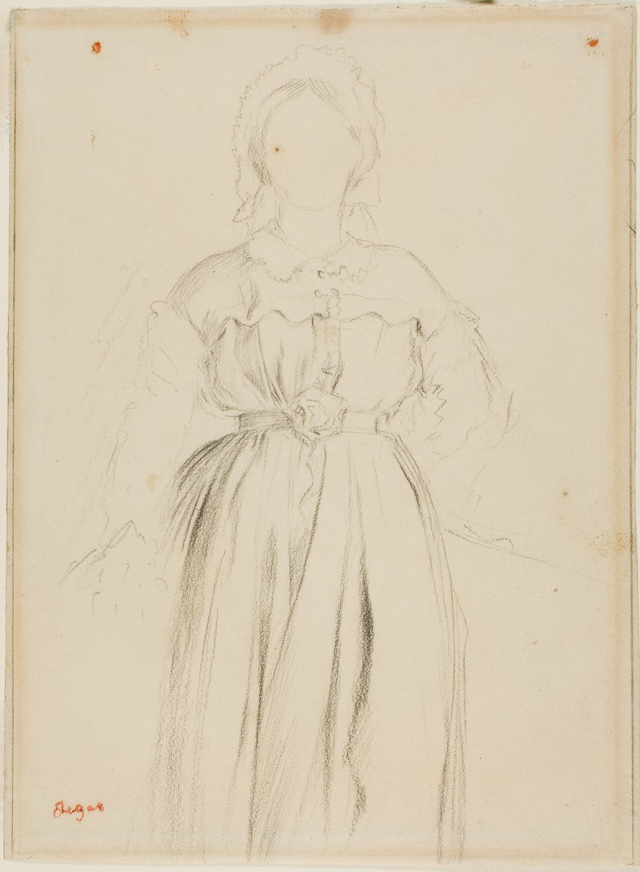 Studio per il ritratto di Marguérite de Gas da Edgar Degas