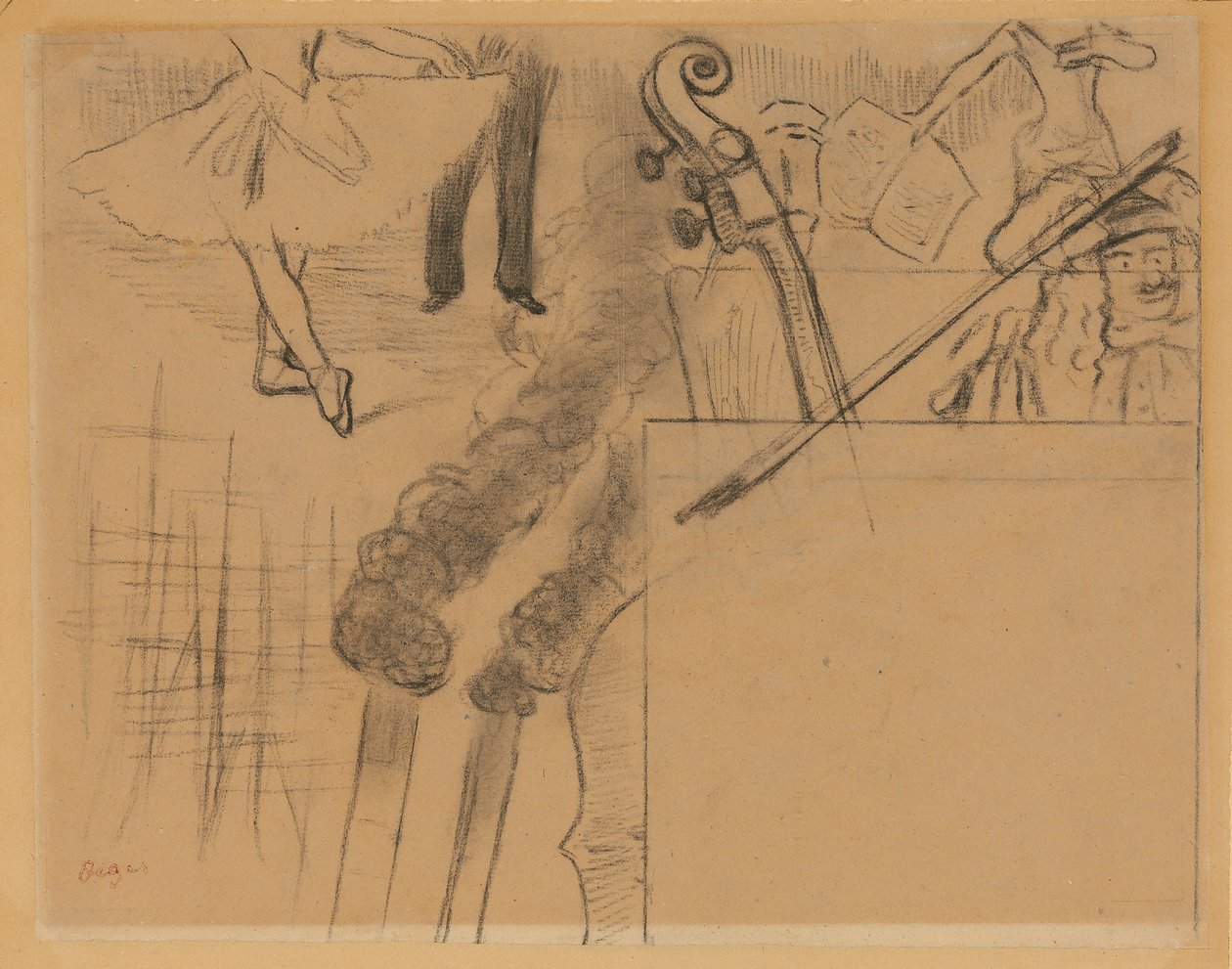 Studio per il programma della Soirée Artistique della Galerie Ponsin, 15 maggio 1884 da Edgar Degas