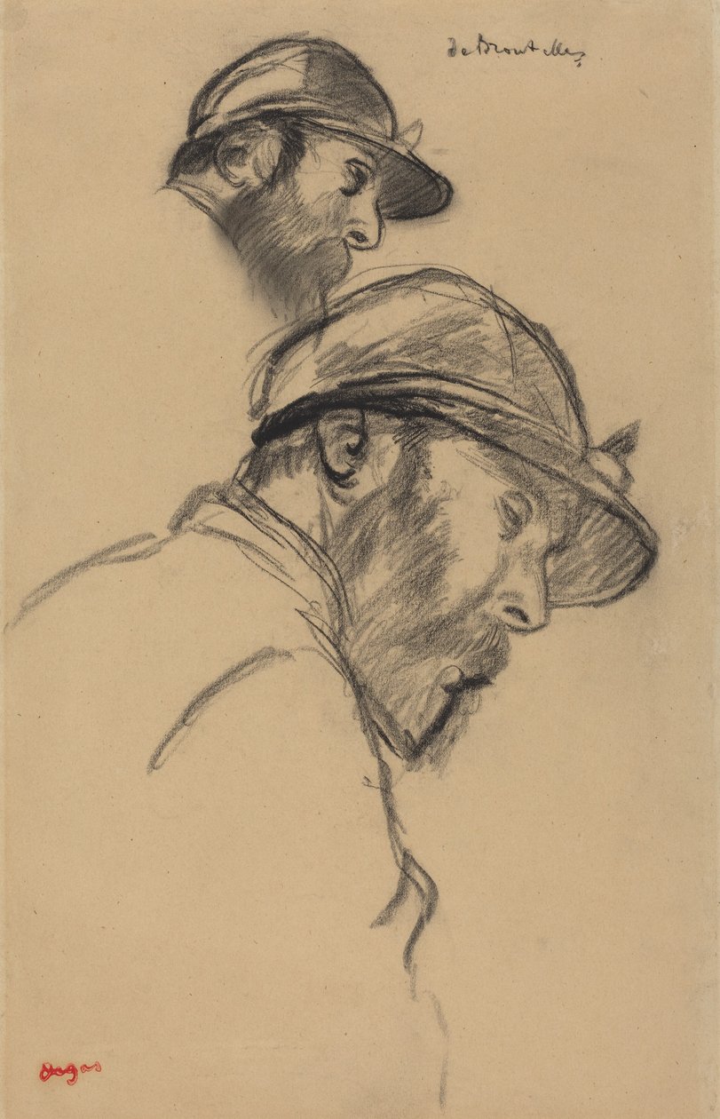Studio di un fantino (M. de Broutelles) da Edgar Degas