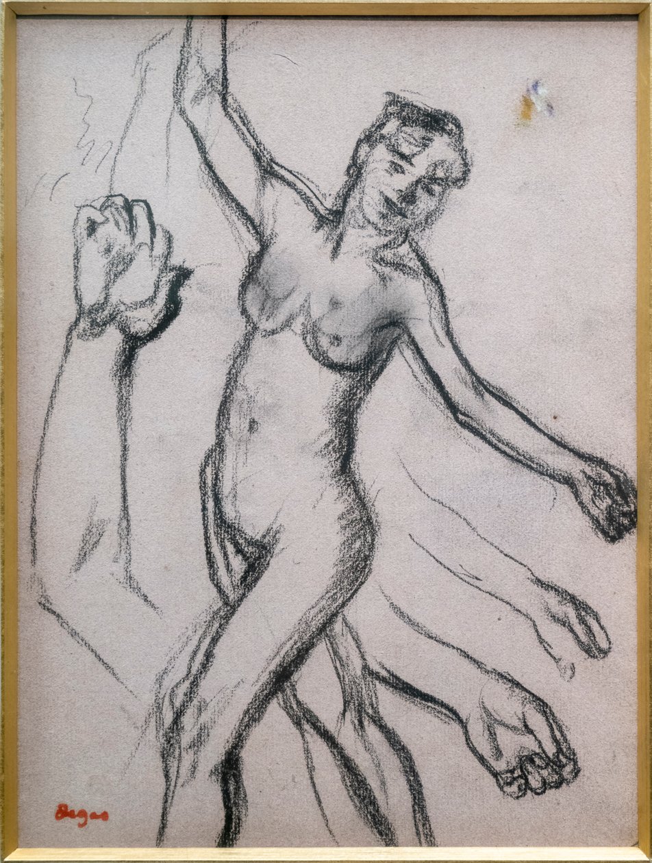 Studio di una donna. 1878, carboncino su carta da Edgar Degas
