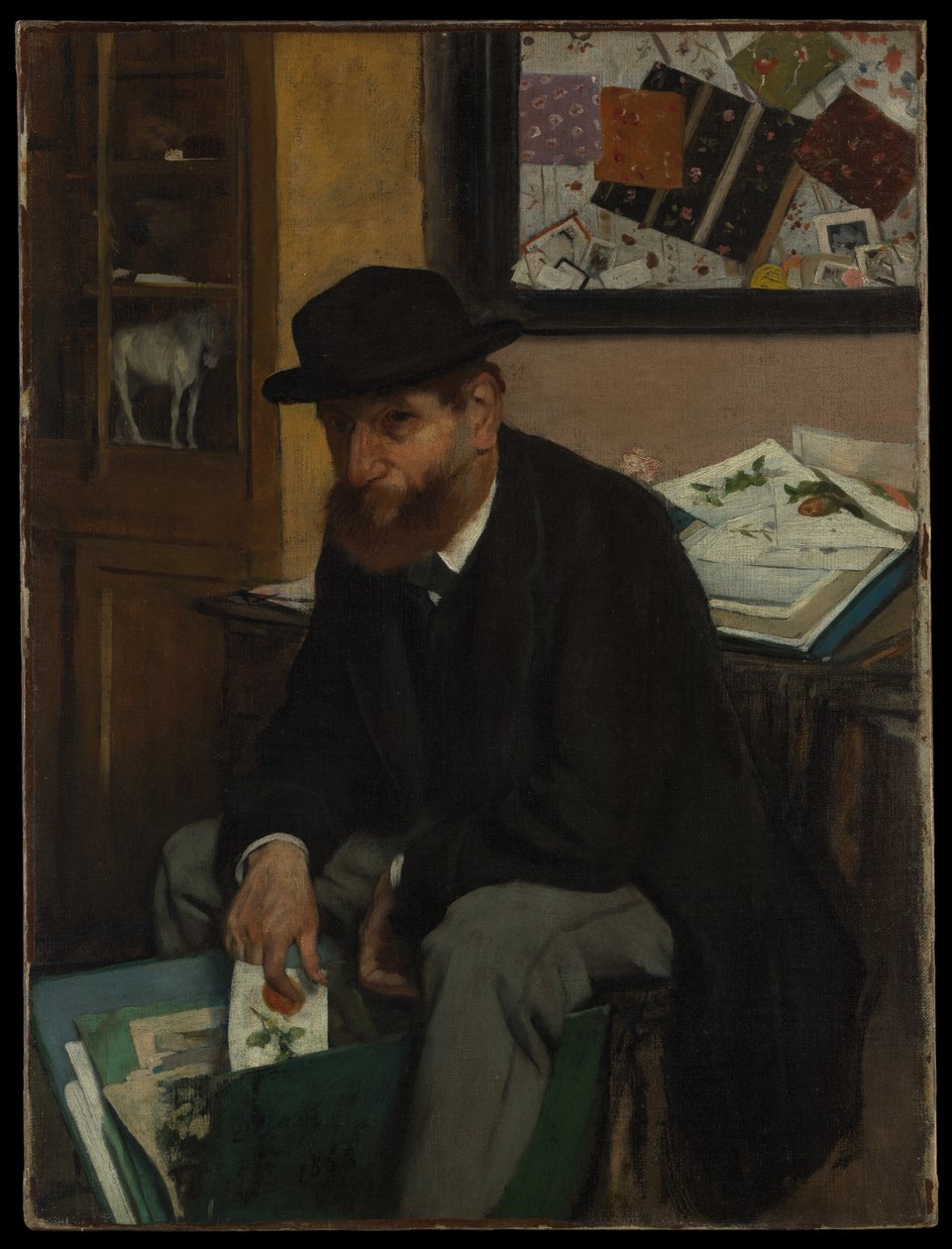 Il collezionista di stampe da Edgar Degas