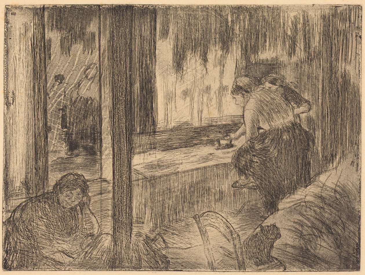 The Laundresses (Le lavandaie (La stiratura)) da Edgar Degas