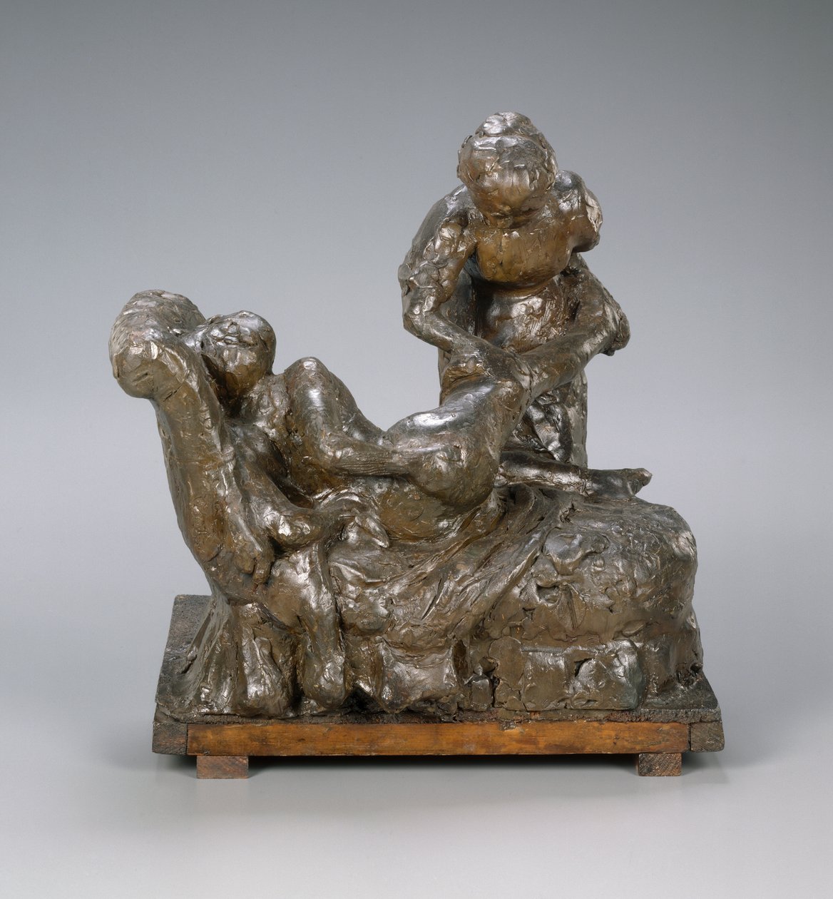 La massaggiatrice, gruppo da Edgar Degas