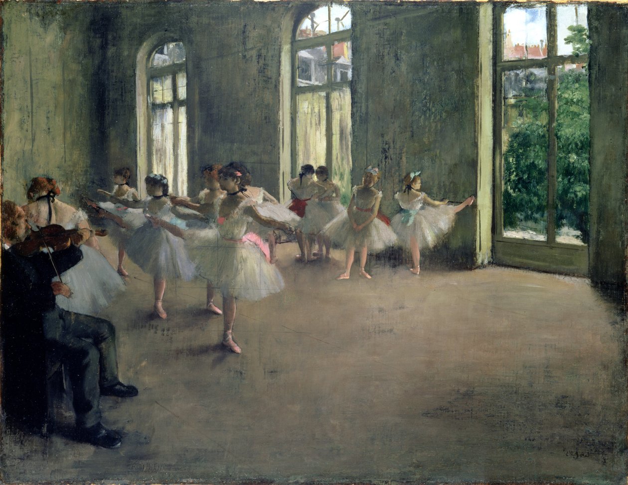 La prova, c.1873-78 da Edgar Degas