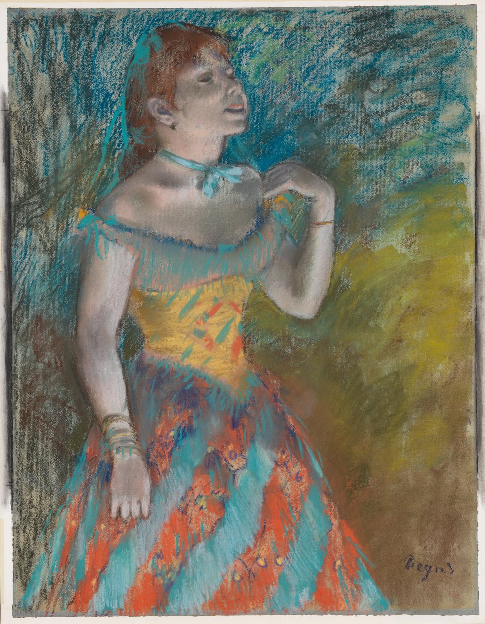 Il cantante in verde da Edgar Degas