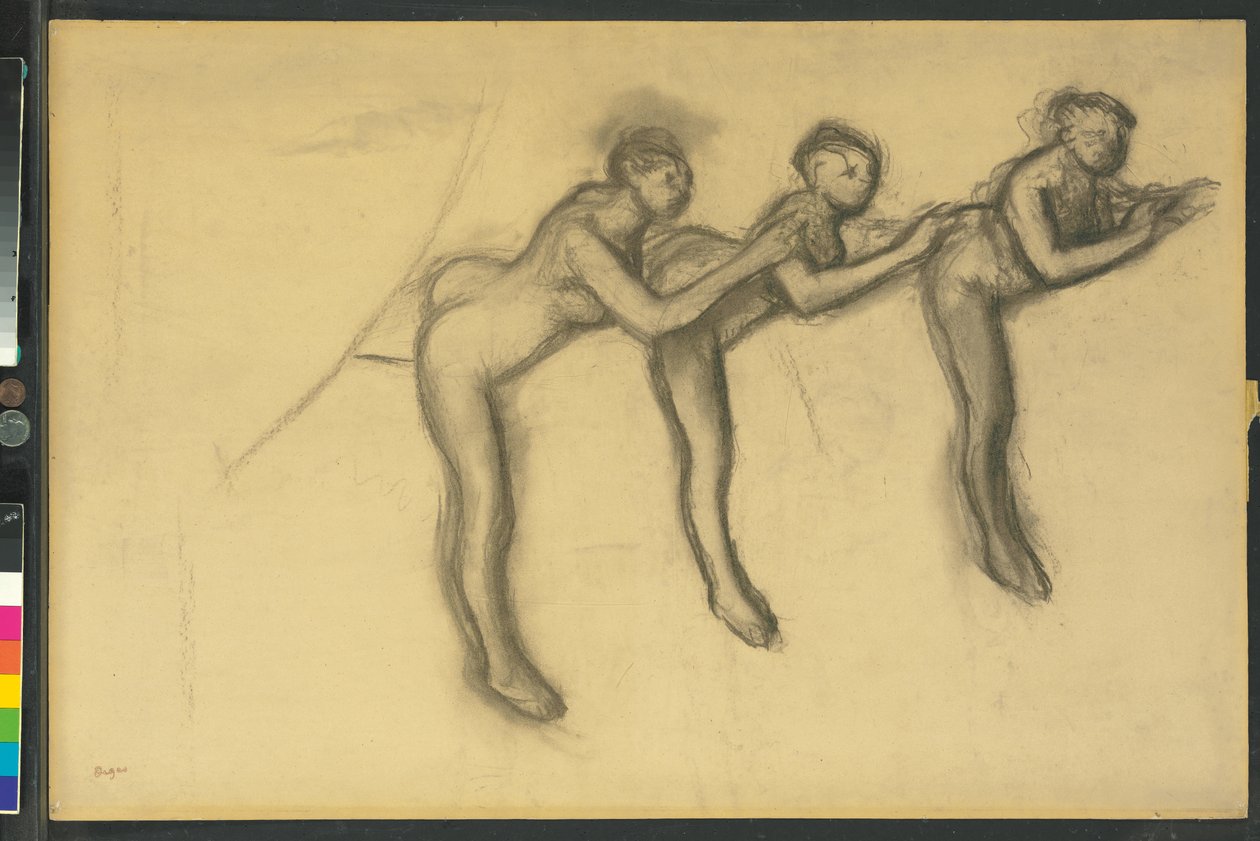 Tre ballerini in calzamaglia, c.1895-1900 da Edgar Degas