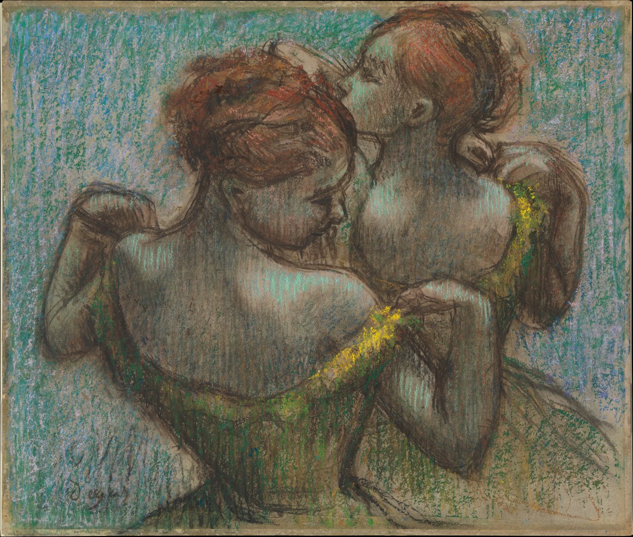 Due danzatrici, a mezza figura da Edgar Degas