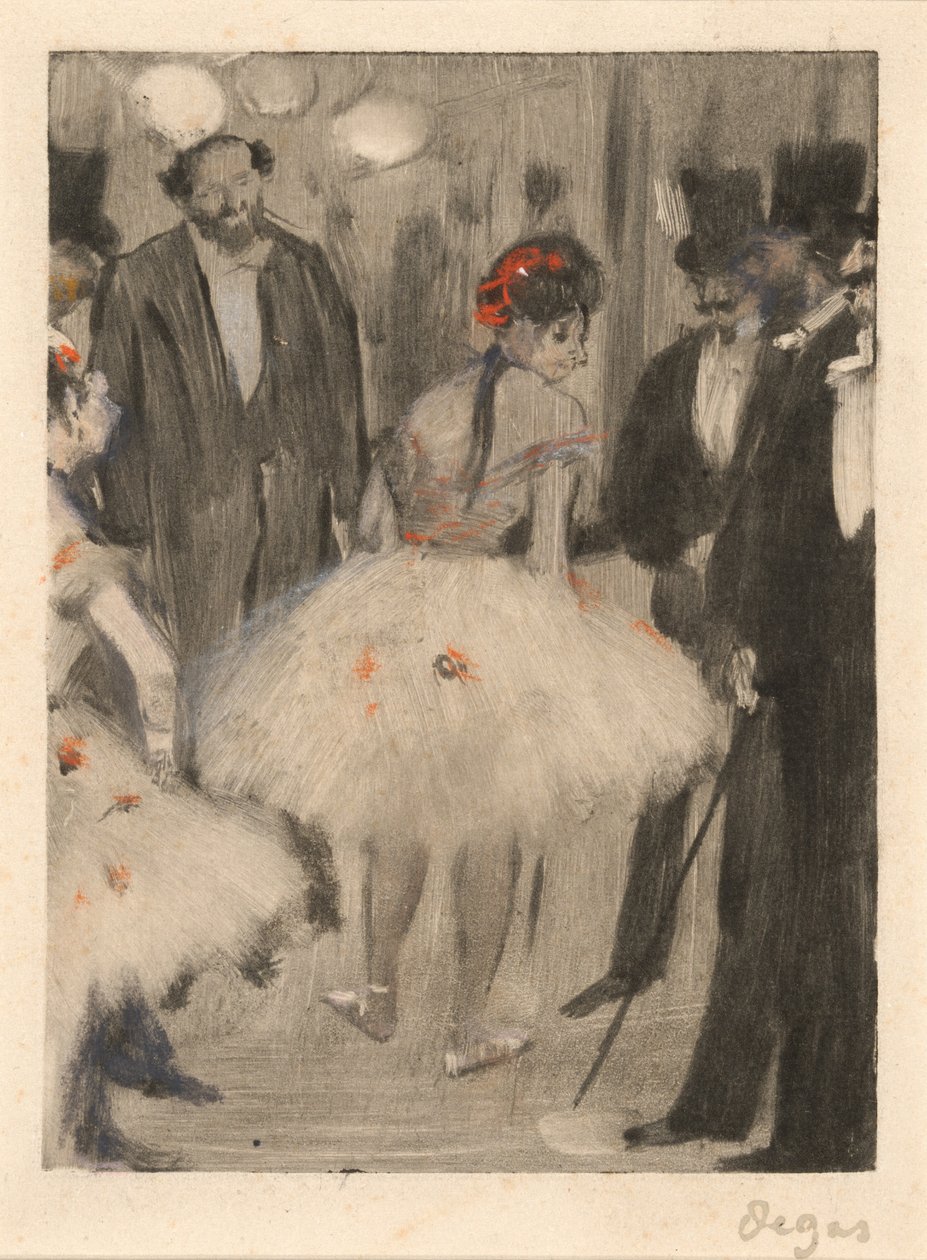 Virginie ammirata mentre il marchese Cavalcanti osserva, c. 1876-1877 da Edgar Degas