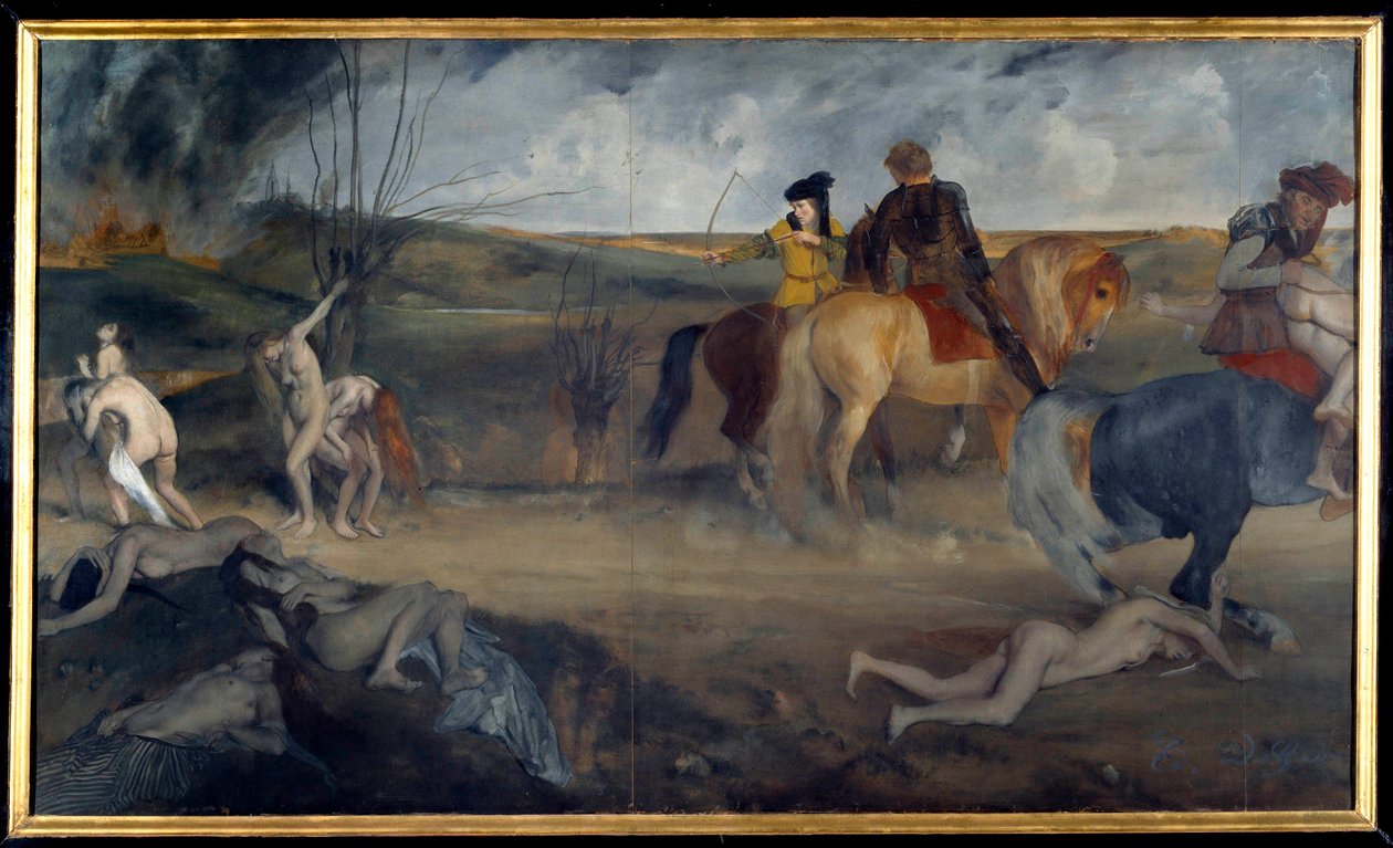 Scena di guerra nel Medioevo da Edgar Degas