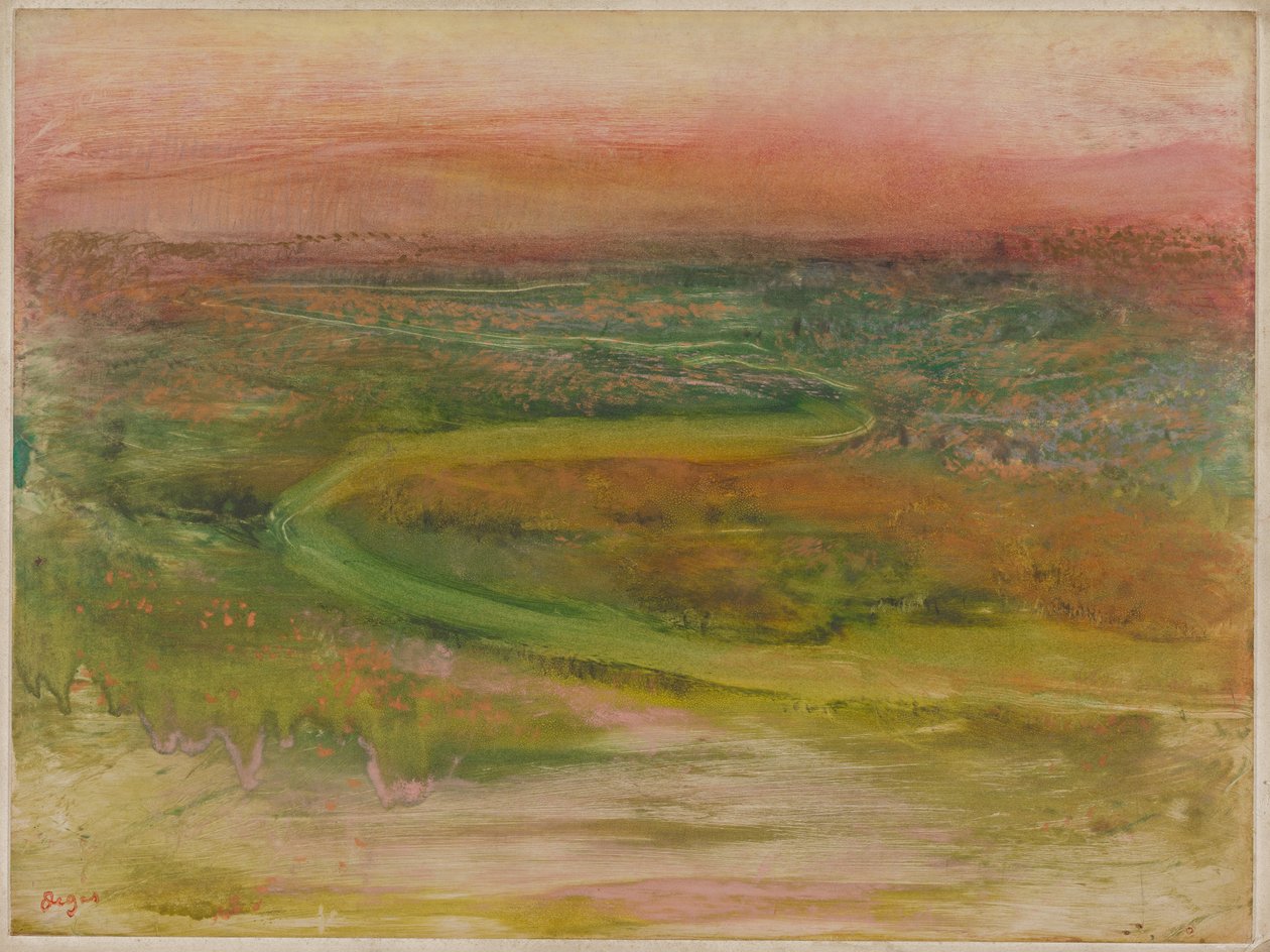 Fiume serpeggiante da Edgar Degas