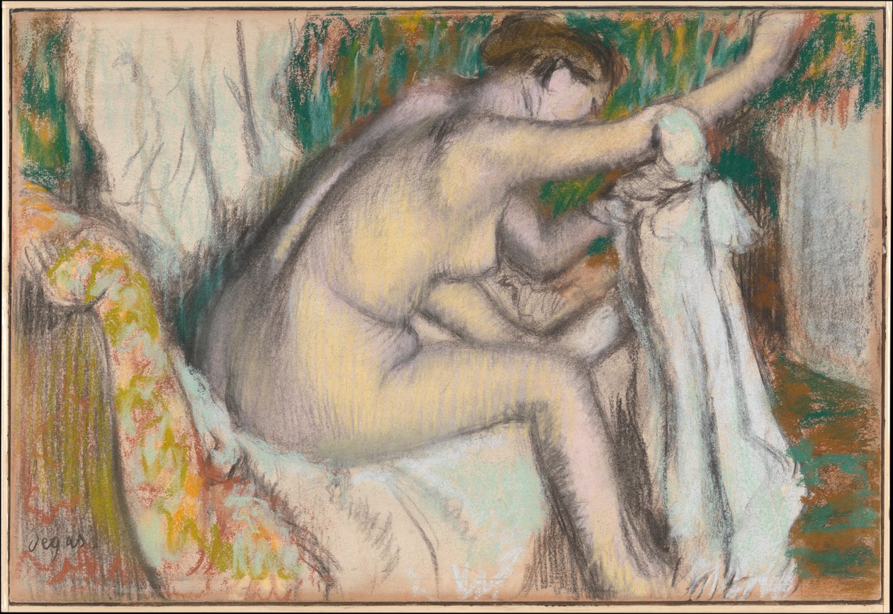 Donna che si asciuga il braccio da Edgar Degas
