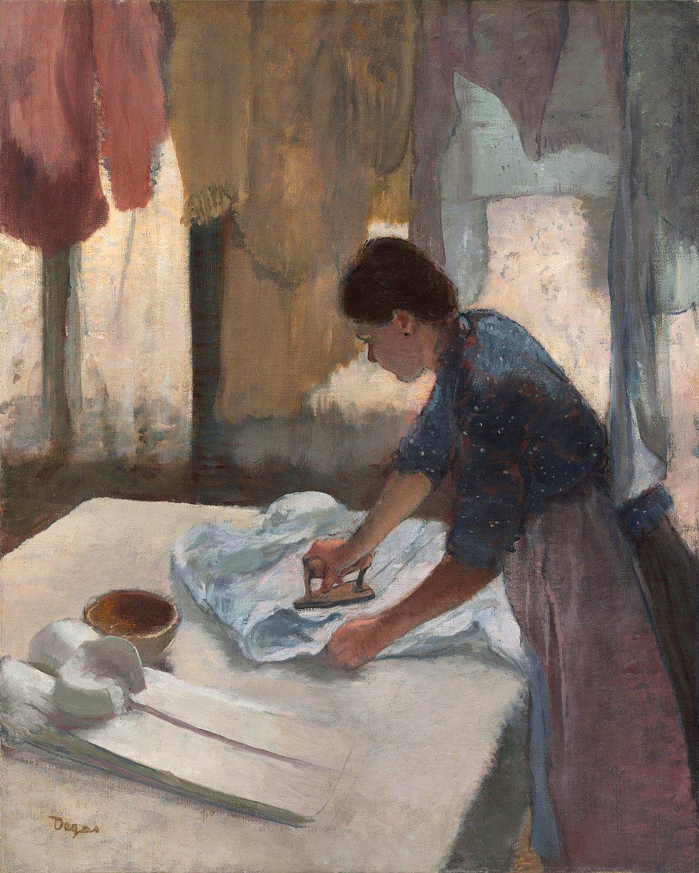 Donna che stira, c.1876-87 da Edgar Degas