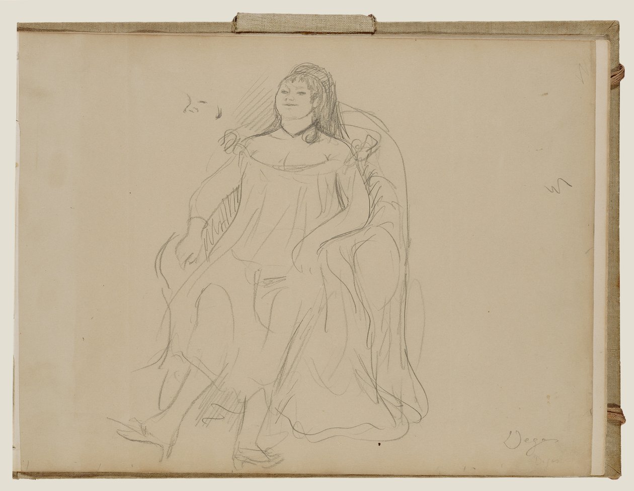 Donna seduta da Edgar Degas