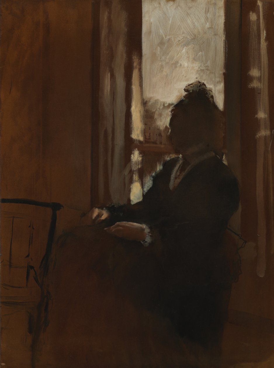 Donna alla finestra da Edgar Degas