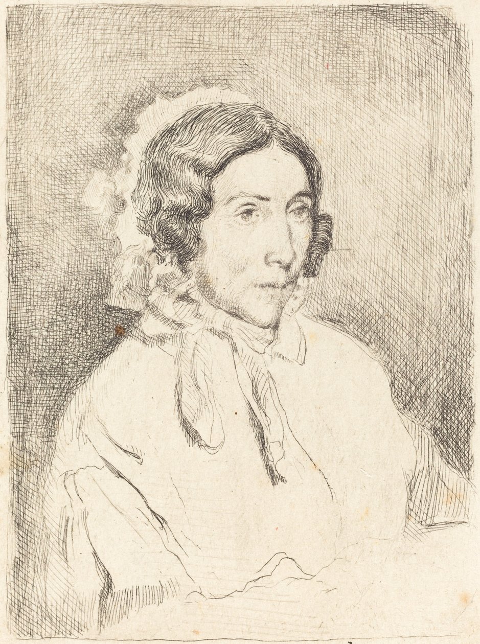 Donna con cappello increspato da Edgar Degas