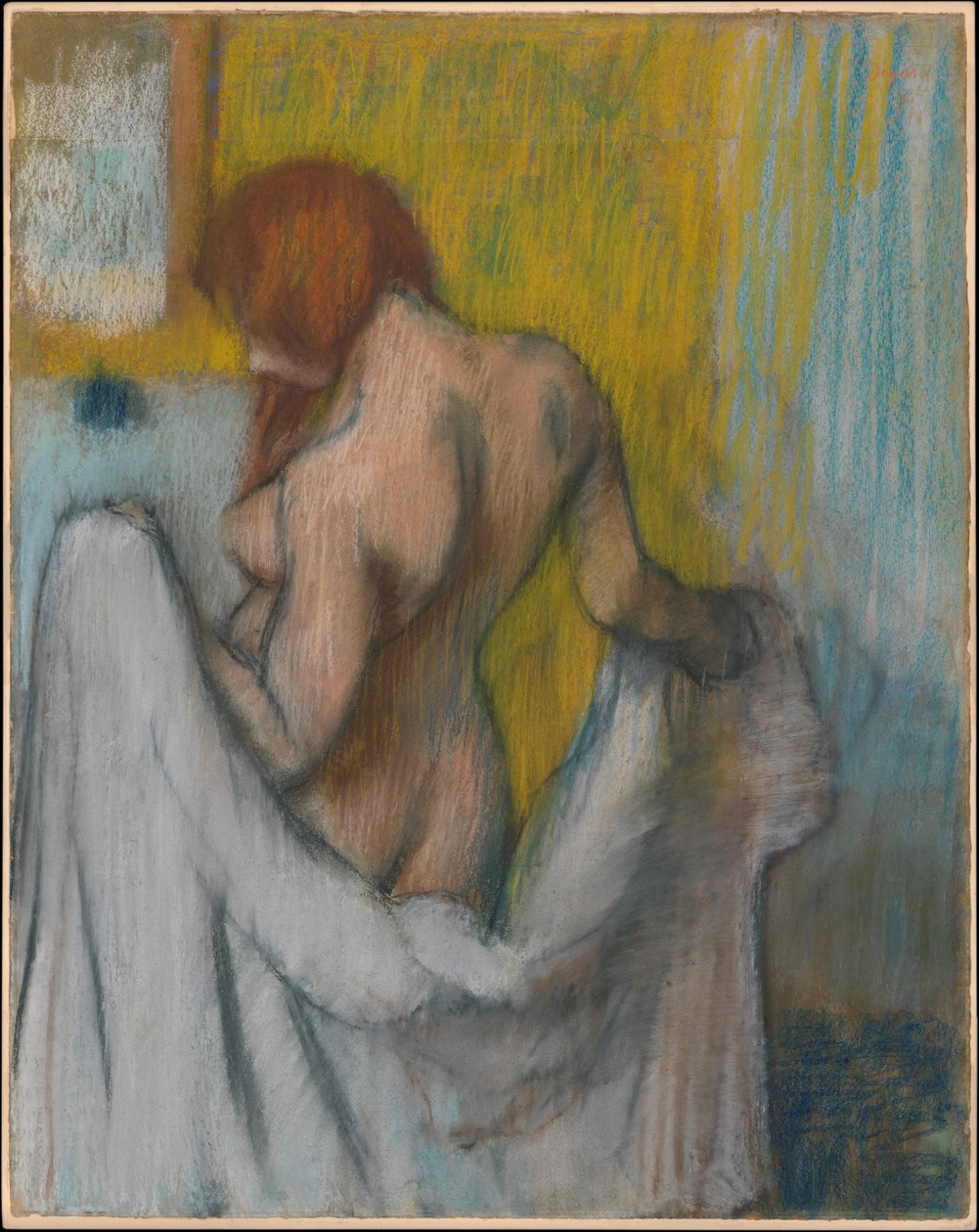 Frau mit einem Handtuch da Edgar Degas