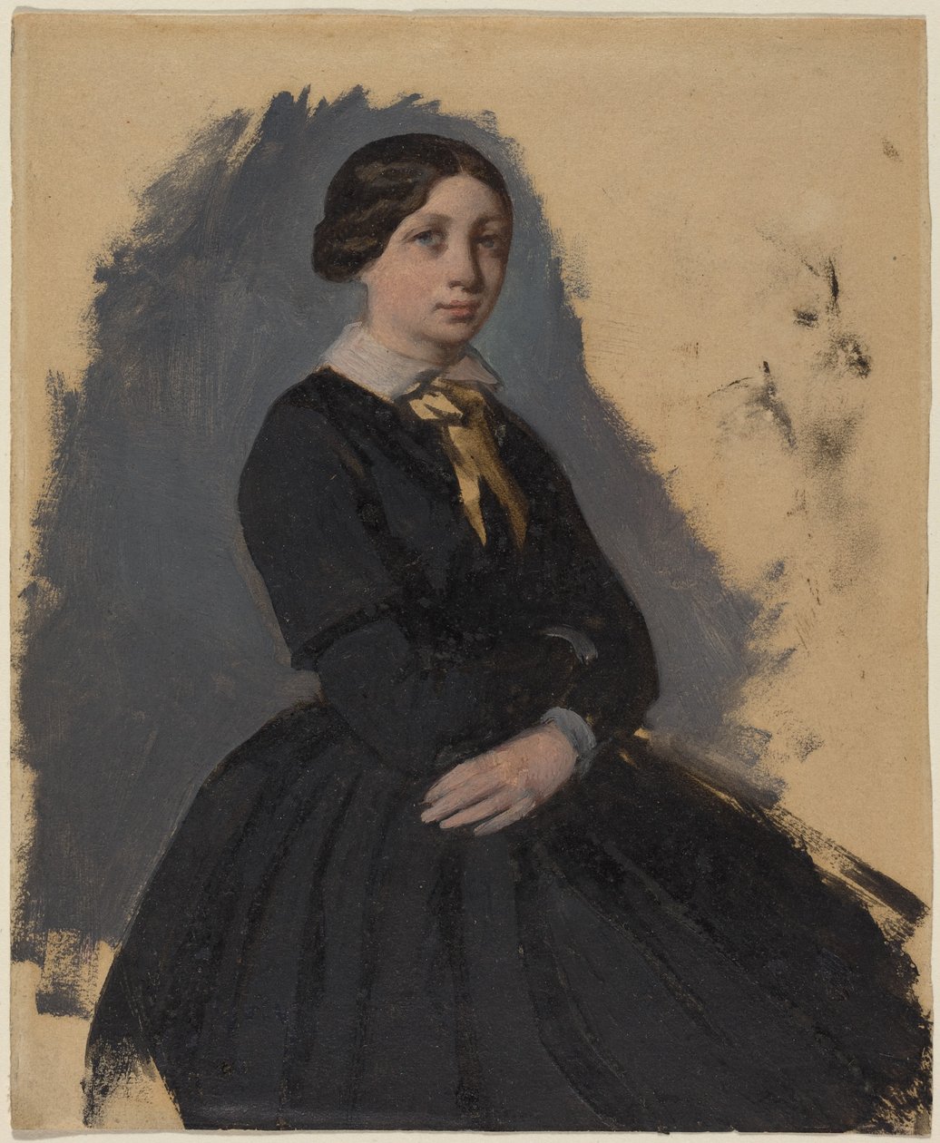 Giovane donna in nero da Edgar Degas