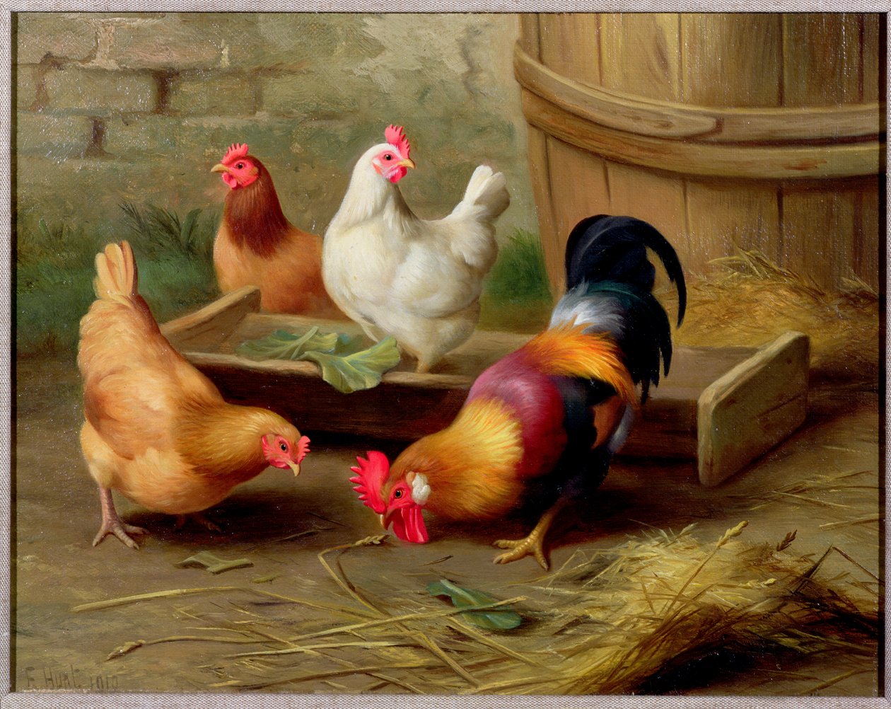 Scena di cortile da Edgar Hunt