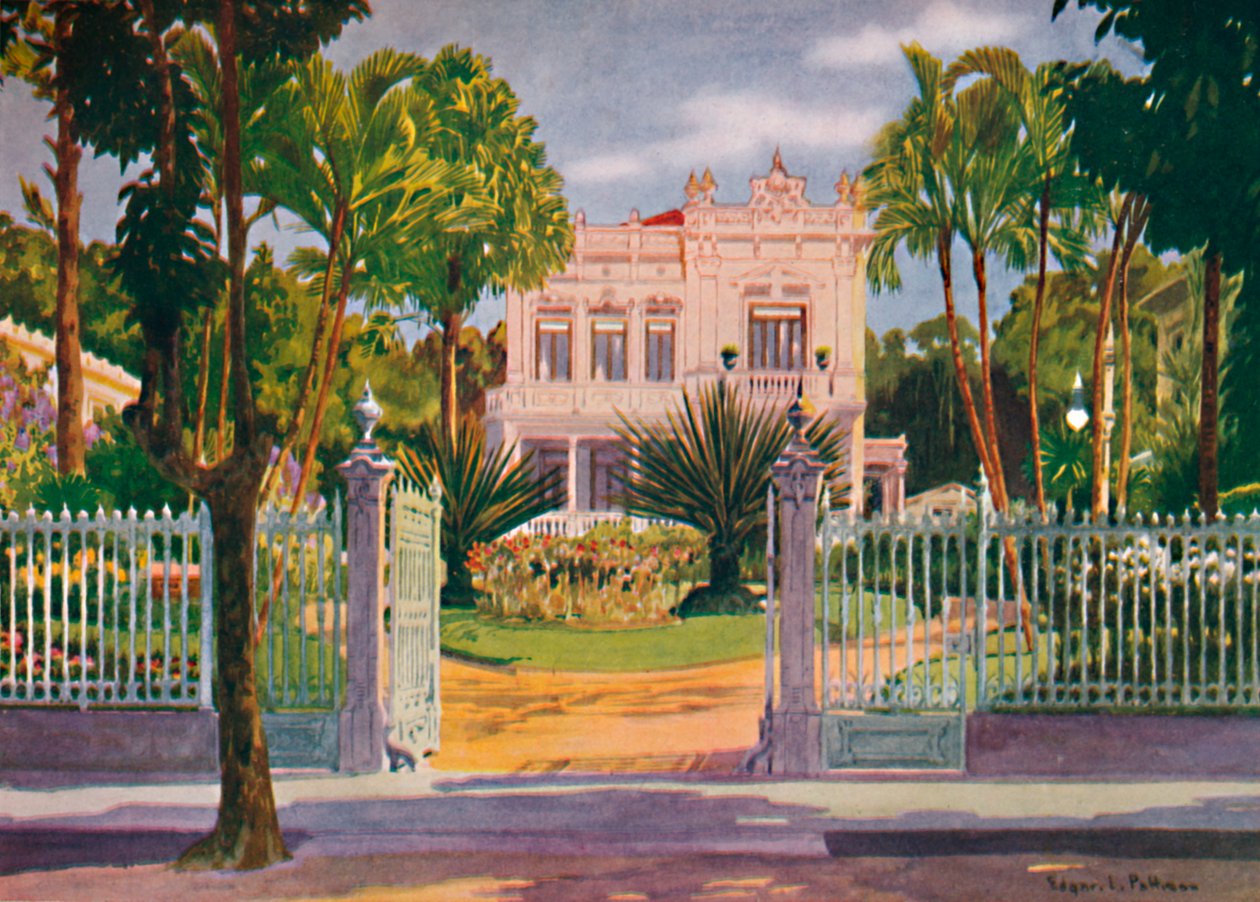 Residenza del Conte Paulo de Frontin, Petropolis, 1914 da Edgar L Pattison