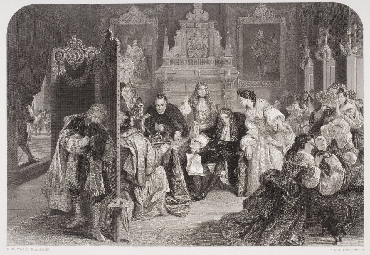 Giacomo II (1633-1701) riceve notizie dello sbarco del Principe d