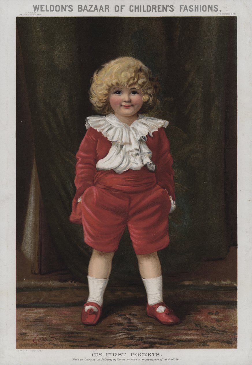 Le sue prime tasche (cromolito) da Edith Scannell