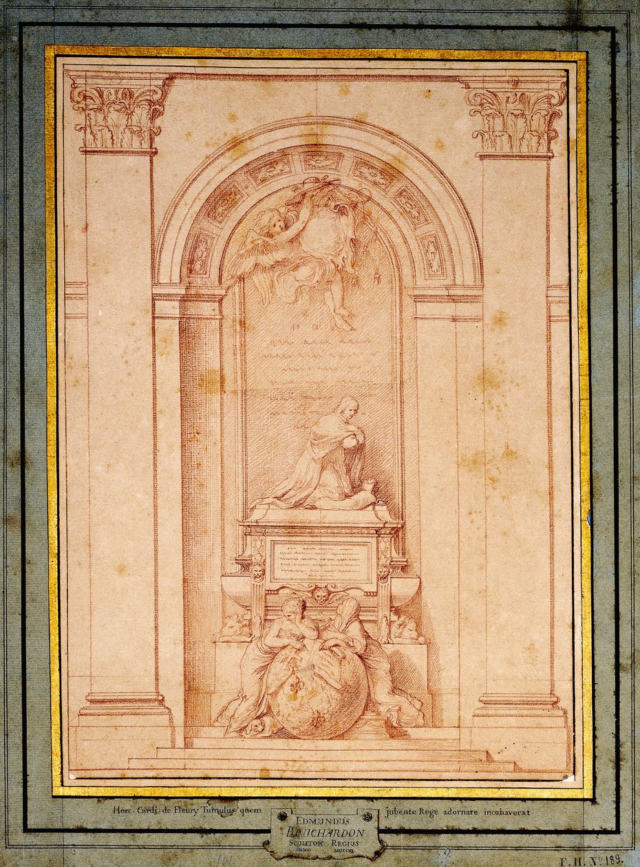 Studio per il Monumento Funerario del Cardinale de Fleury da Edmé Bouchardon