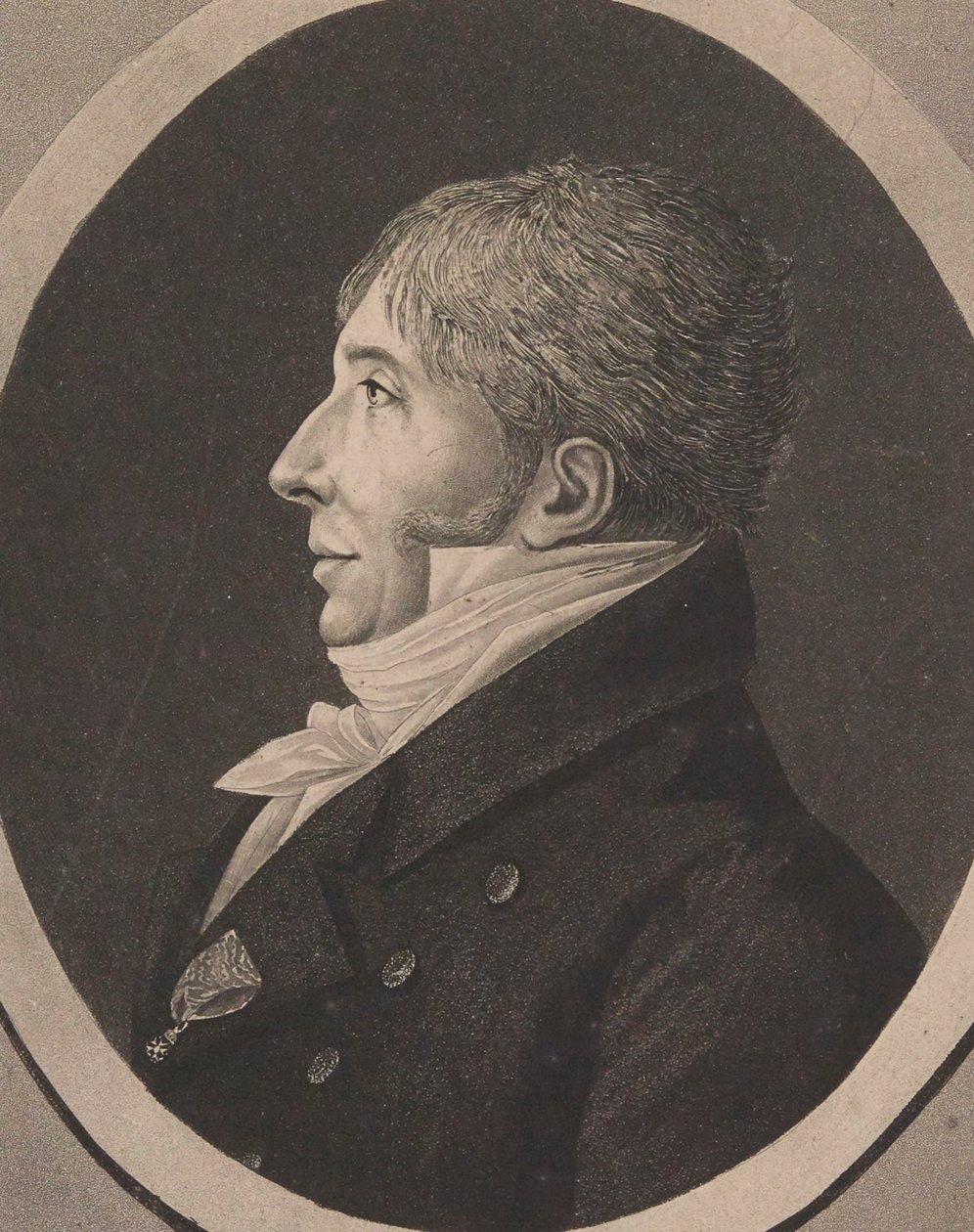 Ritratto del compositore Jean-François Le Sueur 1760-1837, 1818 da Edme Quenedey
