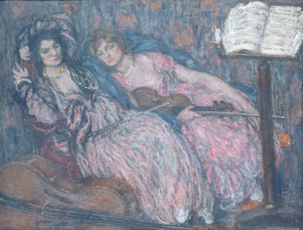 I due violinisti da Edmond François Aman Jean