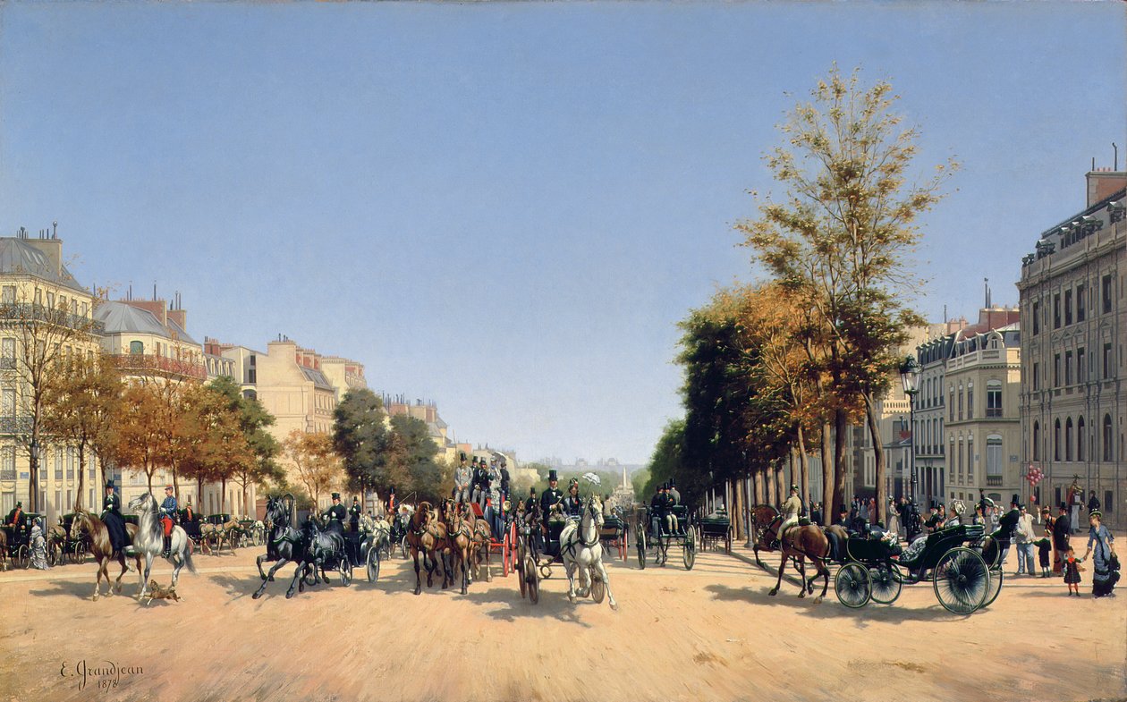 Vista degli Champs-Elysees dalla Place de l